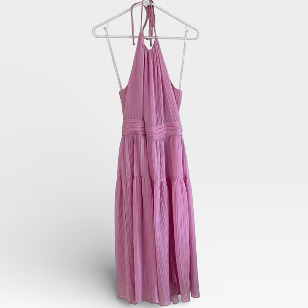 ASTR The Label Halter Neck Midi Maxi Open Back Light Pink SMALL - Picture 3 of 9